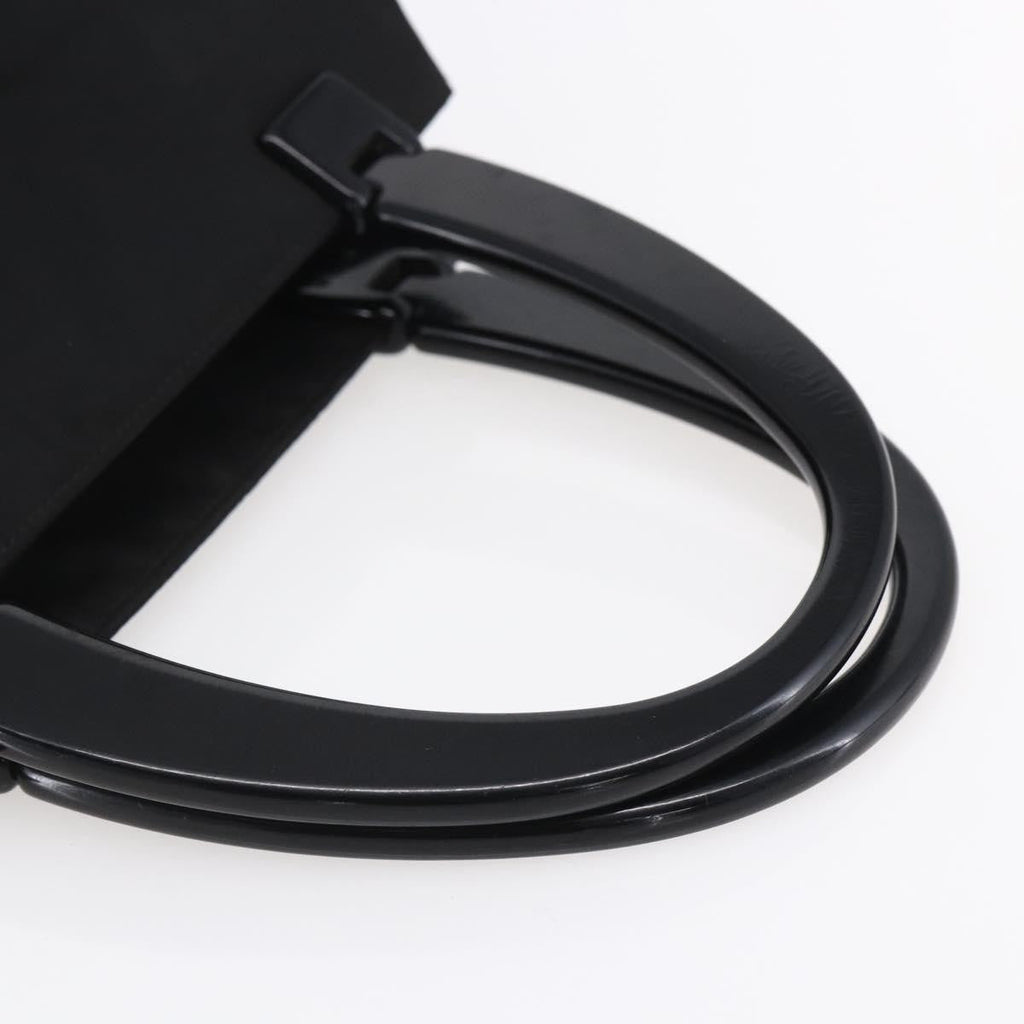 Prada Vintage Handbag Tessuto Black Nylon Handbag (Pre-Owned)