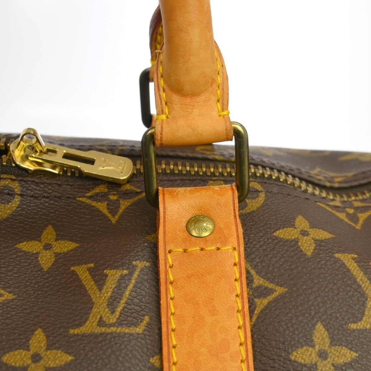 Louis Vuitton Keepall Bag Monogram Canvas Brown Canvas Travel Bag Bag (Pre-Owned)