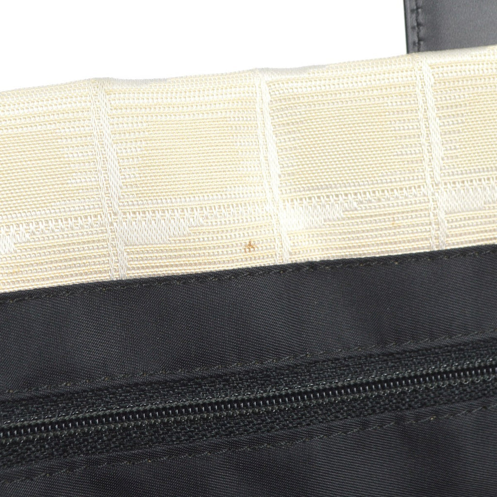 Chanel Travel Line Tote Nylon White Nylon Tote Bag Bag (Pre-Owned)