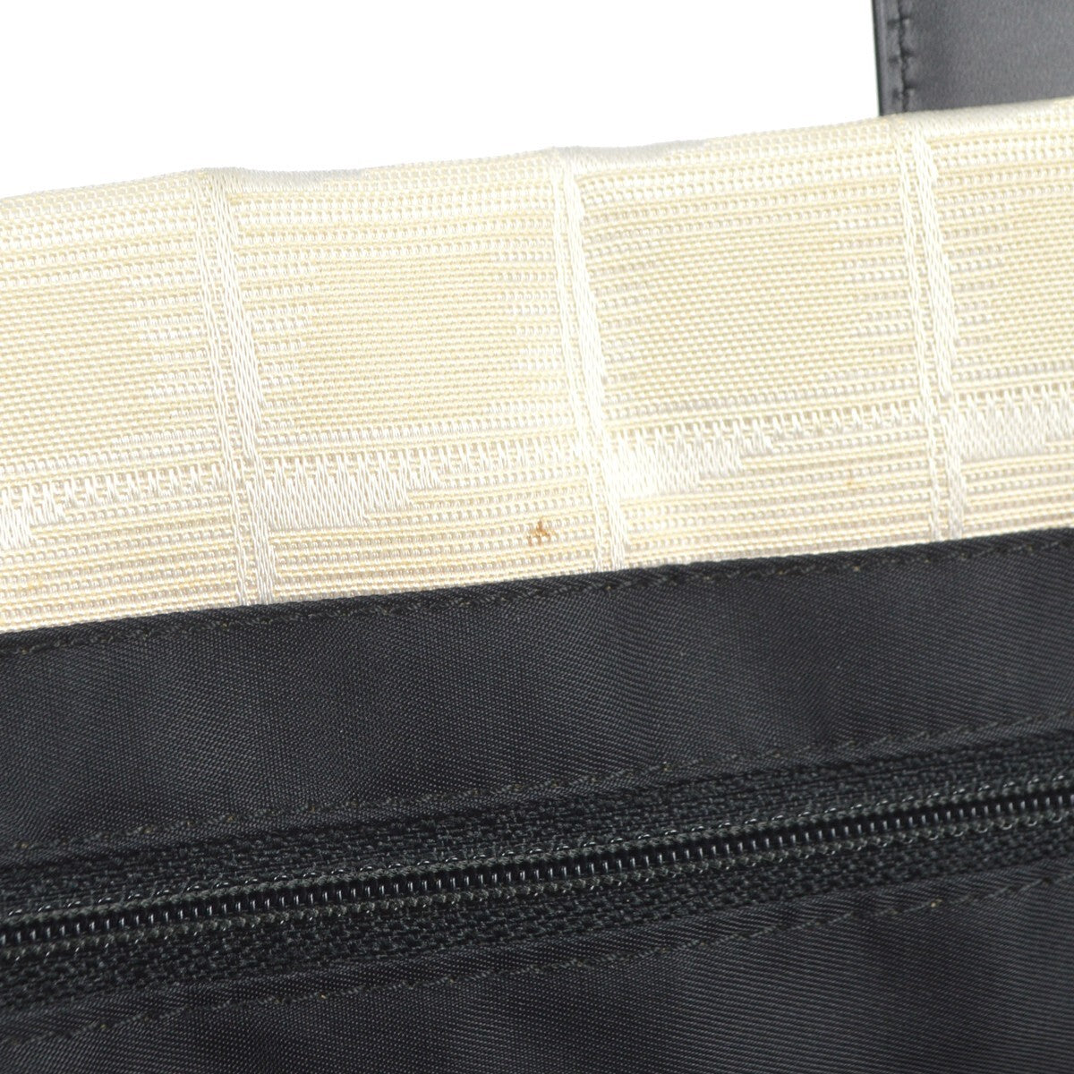 Chanel Travel Line Tote Nylon White Nylon Tote Bag Bag (Pre-Owned)