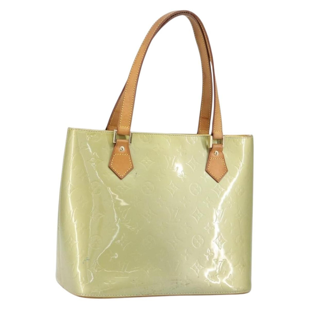 Louis Vuitton Houston Handbag Monogram Vernis Gray Patent_Leather Handbag (Pre-Owned)
