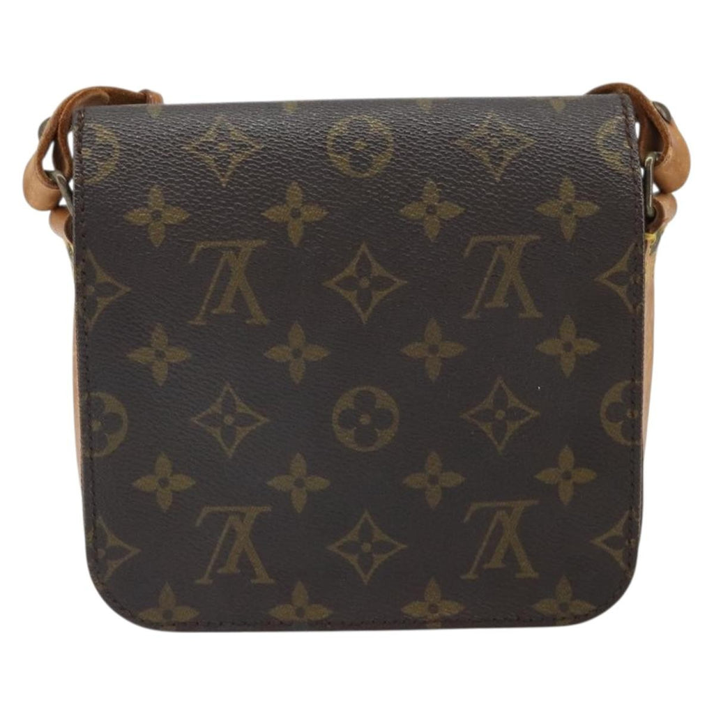 Louis Vuitton Cartouchiere Handbag Monogram Canvas Brown Canvas Shoulder Bag Bag (Pre-Owned)
