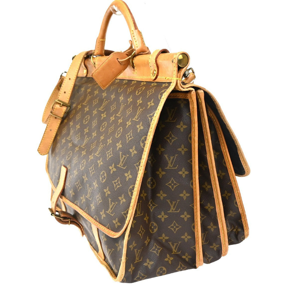Louis Vuitton Sac Chasse Hunting Bag Monogram Canvas Brown Canvas Briefcase Bag (Pre-Owned)