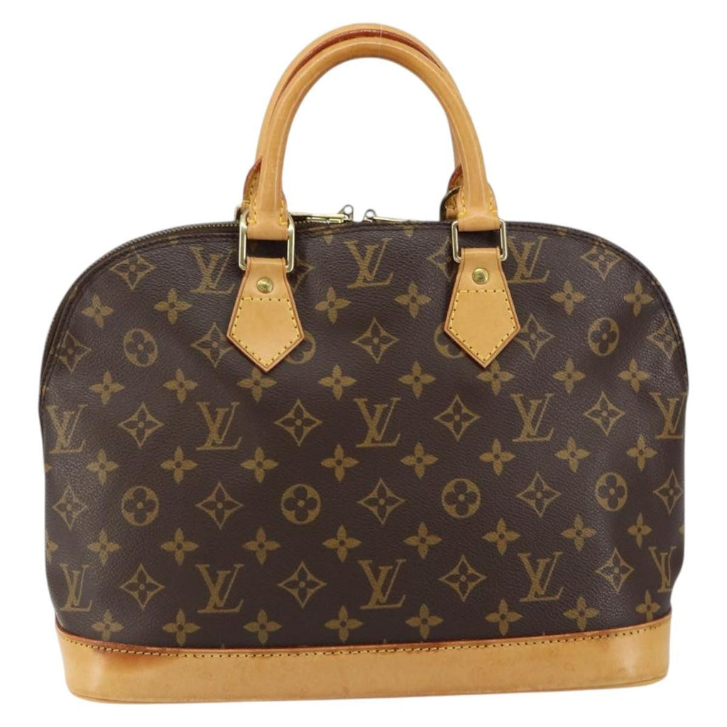 Louis Vuitton Alma Handbag Monogram Canvas Brown Canvas Handbag (Pre-Owned)