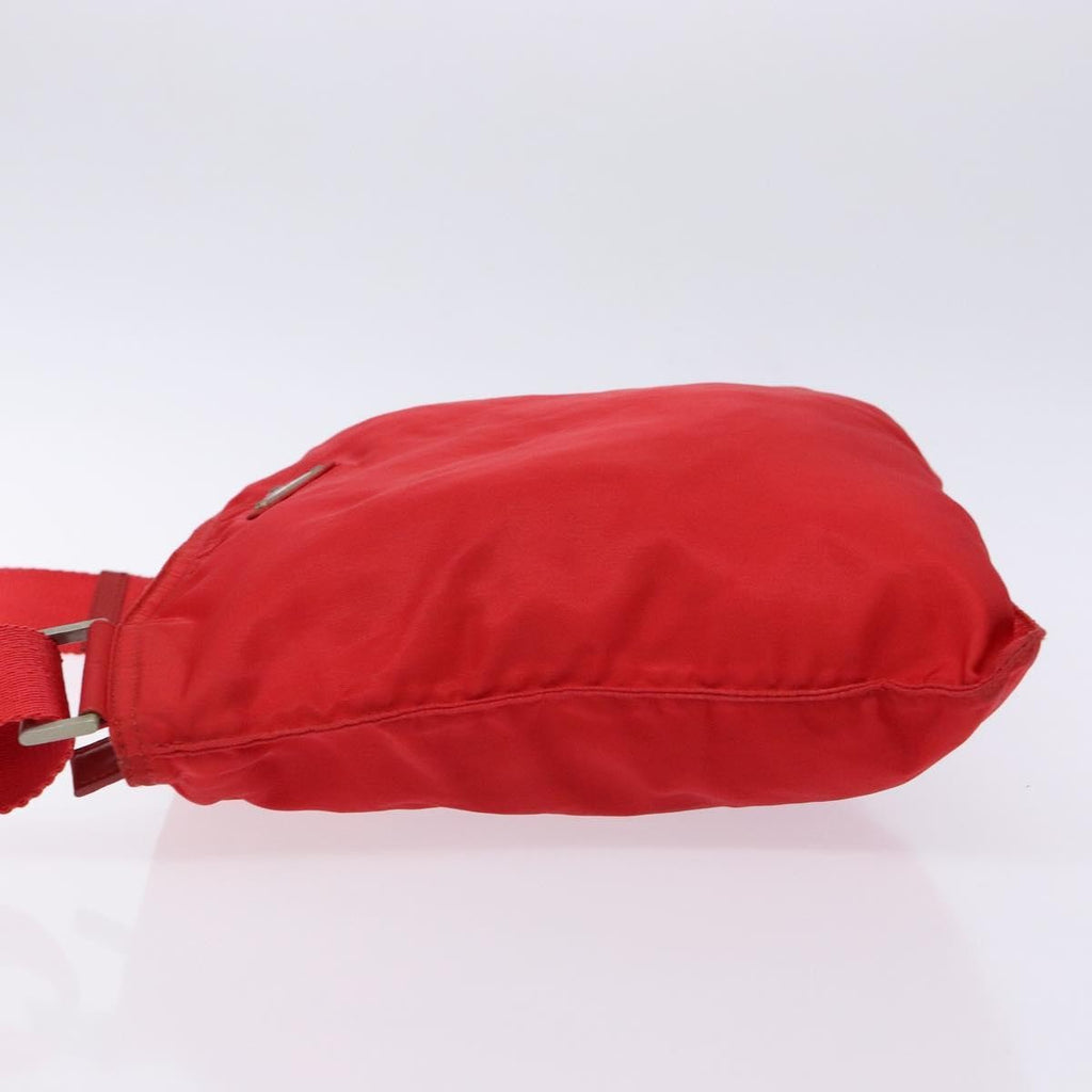 Prada Flat Messenger Bag Tessuto Red Nylon Bag (Pre-Owned)