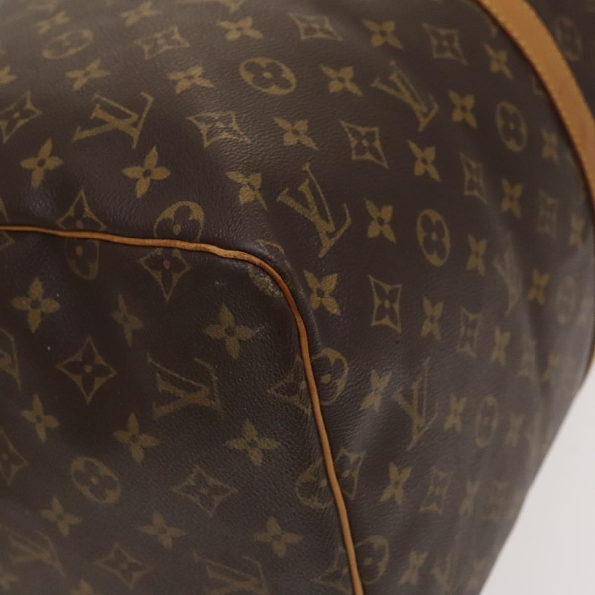 Louis Vuitton Keepall Bag Monogram Canvas Brown Canvas Travel Bag Bag (Pre-Owned)