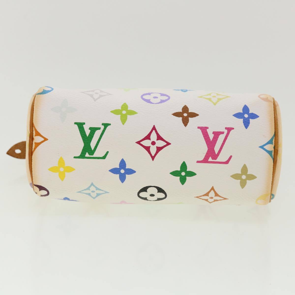 Louis Vuitton Speedy Mini Hl Handbag Monogram Multicolor White Canvas Bag (Pre-Owned)