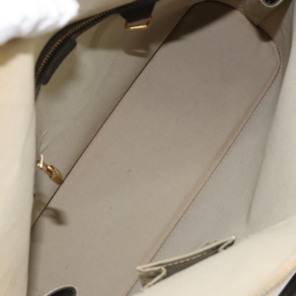 Louis Vuitton Alma Handbag Mini Lin Monogram Khaki Canvas Handbag (Pre-Owned)