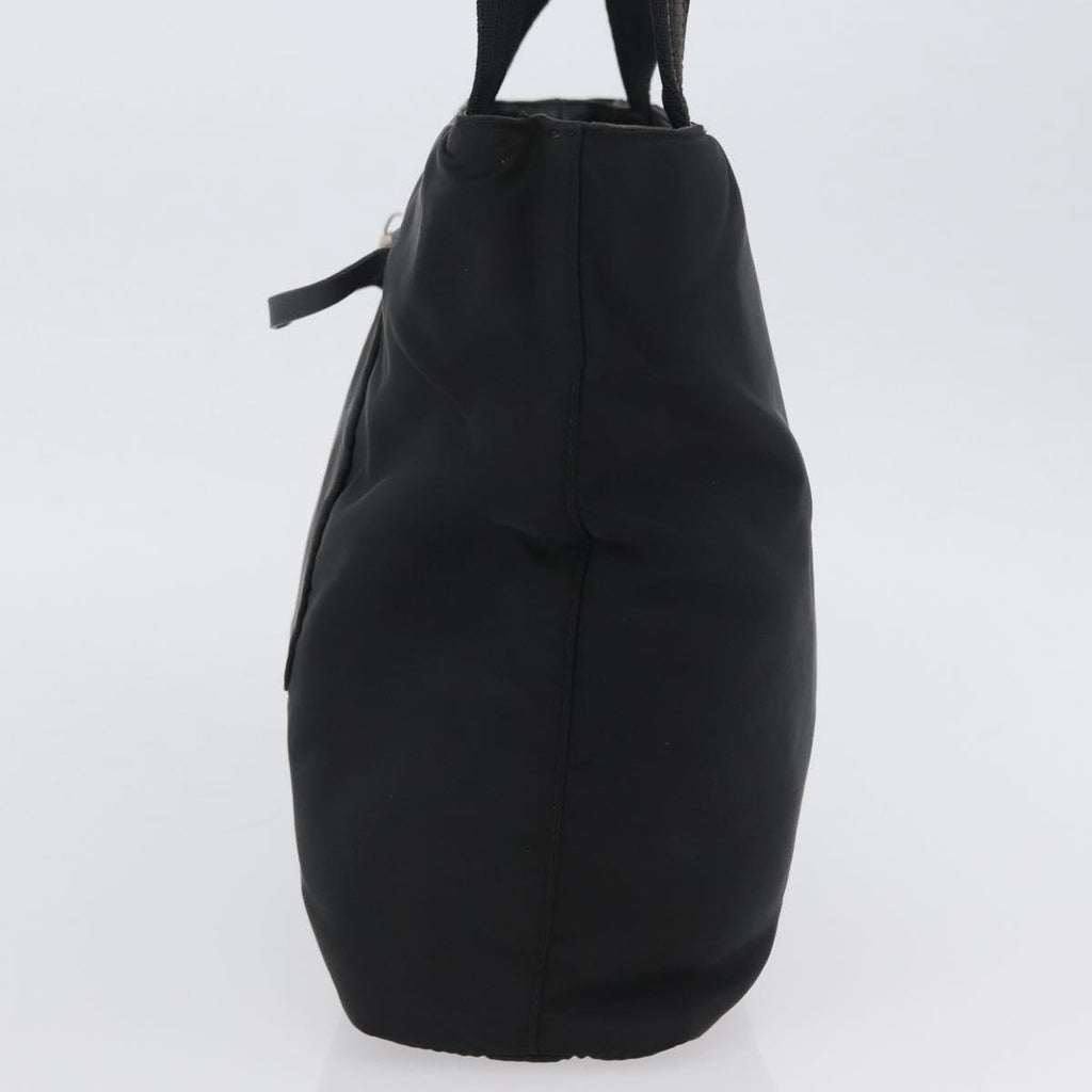 Prada Vintage Tote Nylon Black Nylon Tote Bag Bag (Pre-Owned)