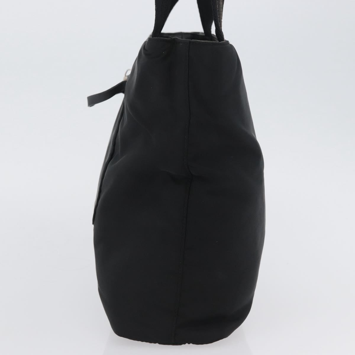 Prada Vintage Tote Nylon Black Nylon Tote Bag Bag (Pre-Owned)