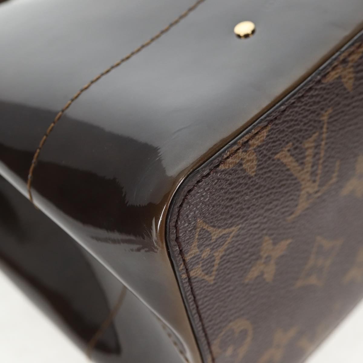 Louis Vuitton Hot Springs Backpack Vernis With Monogram Canvas Khaki Canvas Backpack Bag (Pre-Owned)