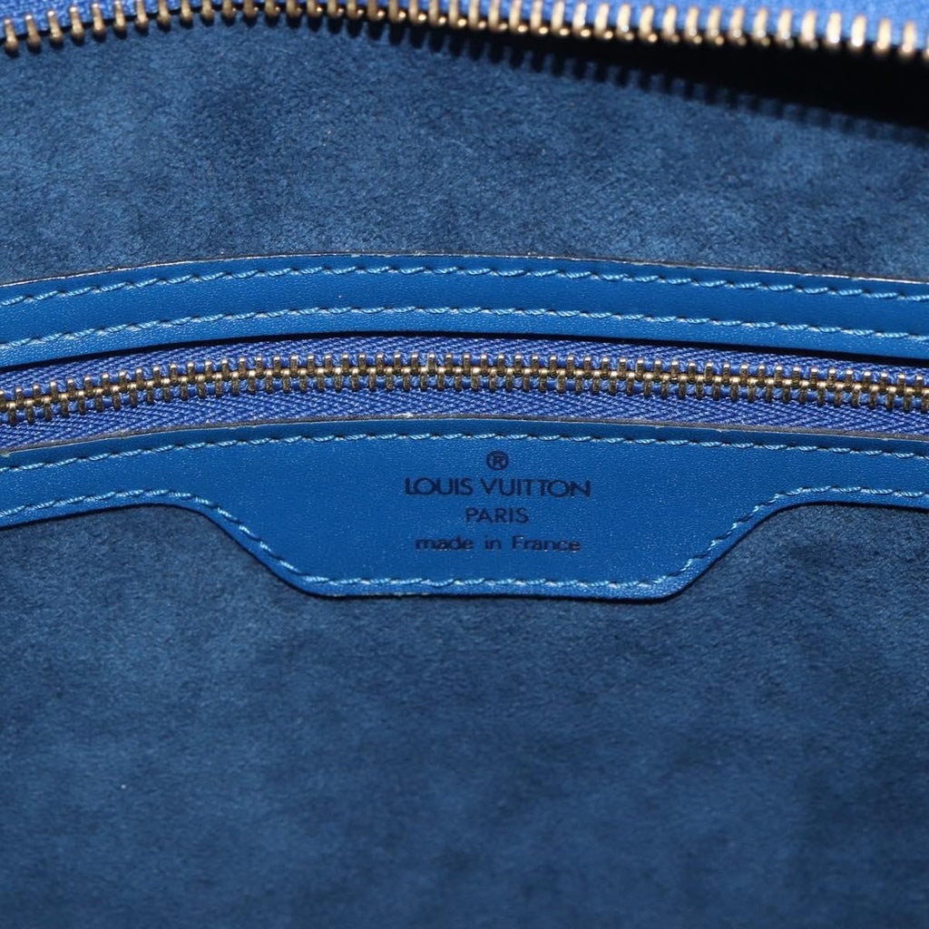Louis Vuitton Saint Jacques Handbag Epi Leather Blue Leather Shoulder Bag Bag (Pre-Owned)