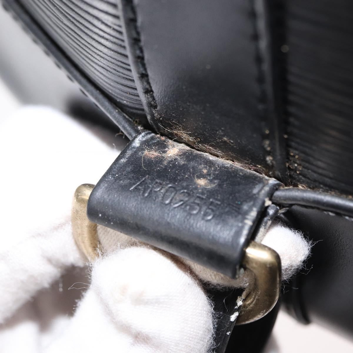 Louis Vuitton Randonnee Backpack Epi Leather Black Leather Shoulder Bag Bag (Pre-Owned)