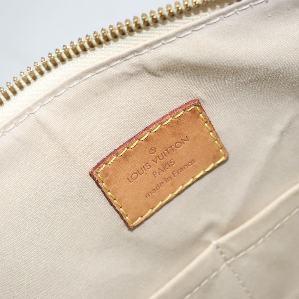 Louis Vuitton Alma Handbag Monogram Vernis Yellow Patent_Leather Handbag (Pre-Owned)