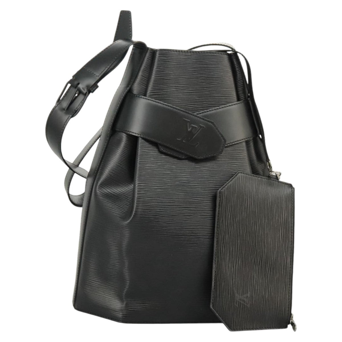 Louis Vuitton Vintage Sac D'epaule Handbag Epi Leather Black Leather Shoulder Bag Bag (Pre-Owned)