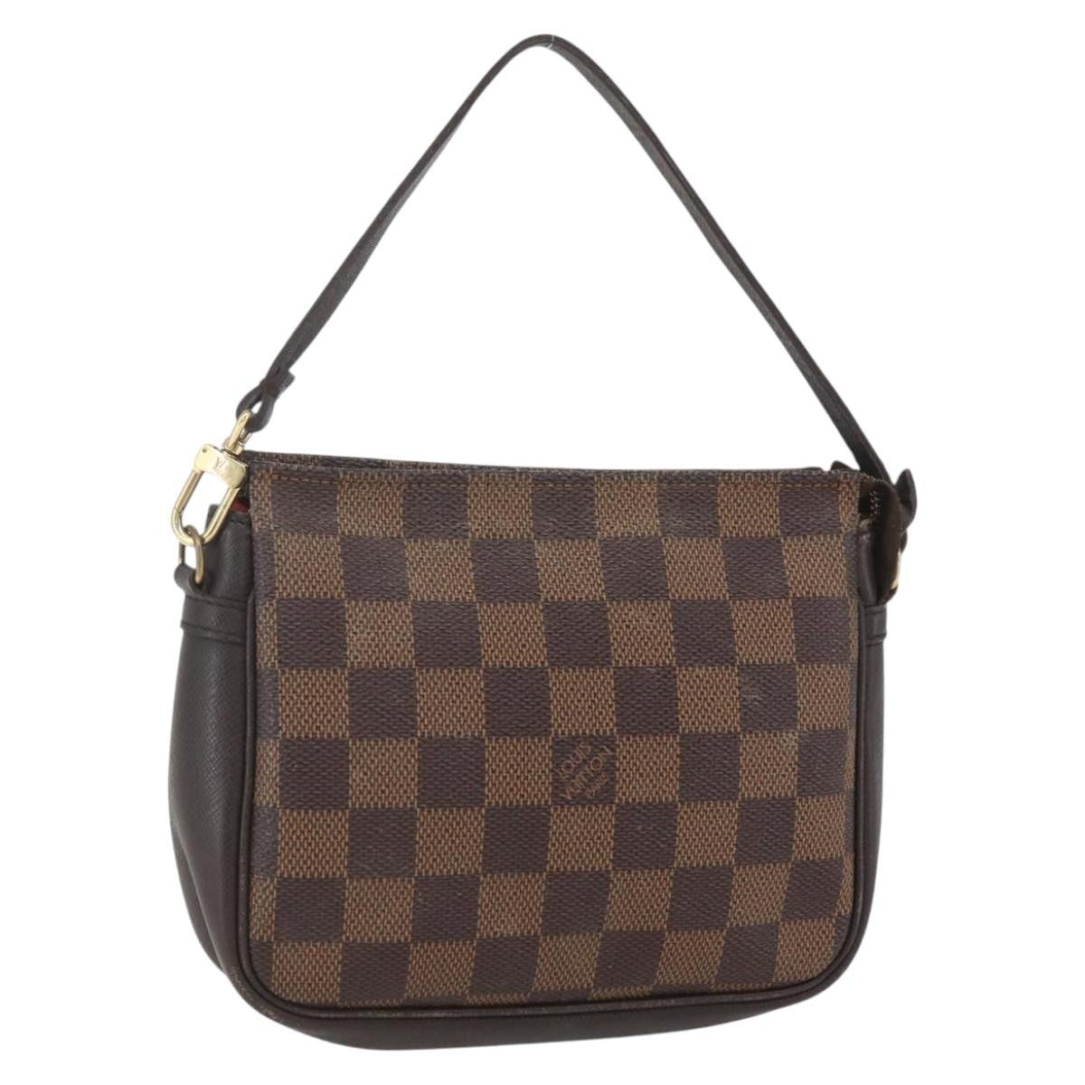 Louis Vuitton Trousse Make Up Bag Damier Canvas Brown Canvas Clutche & Pouche Bag (Pre-Owned)