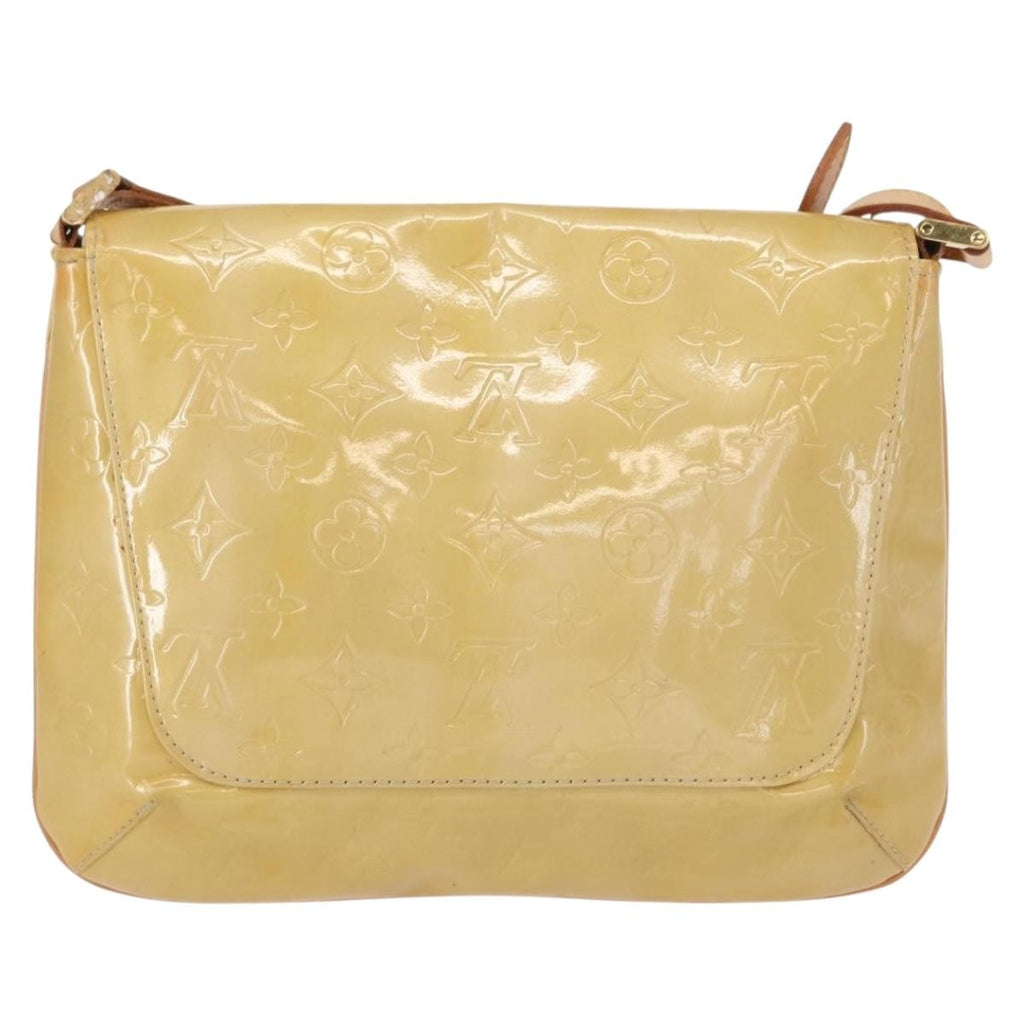 Louis Vuitton Thompson Street Handbag Monogram Vernis Beige Patent_Leather Shoulder Bag Bag (Pre-Owned)