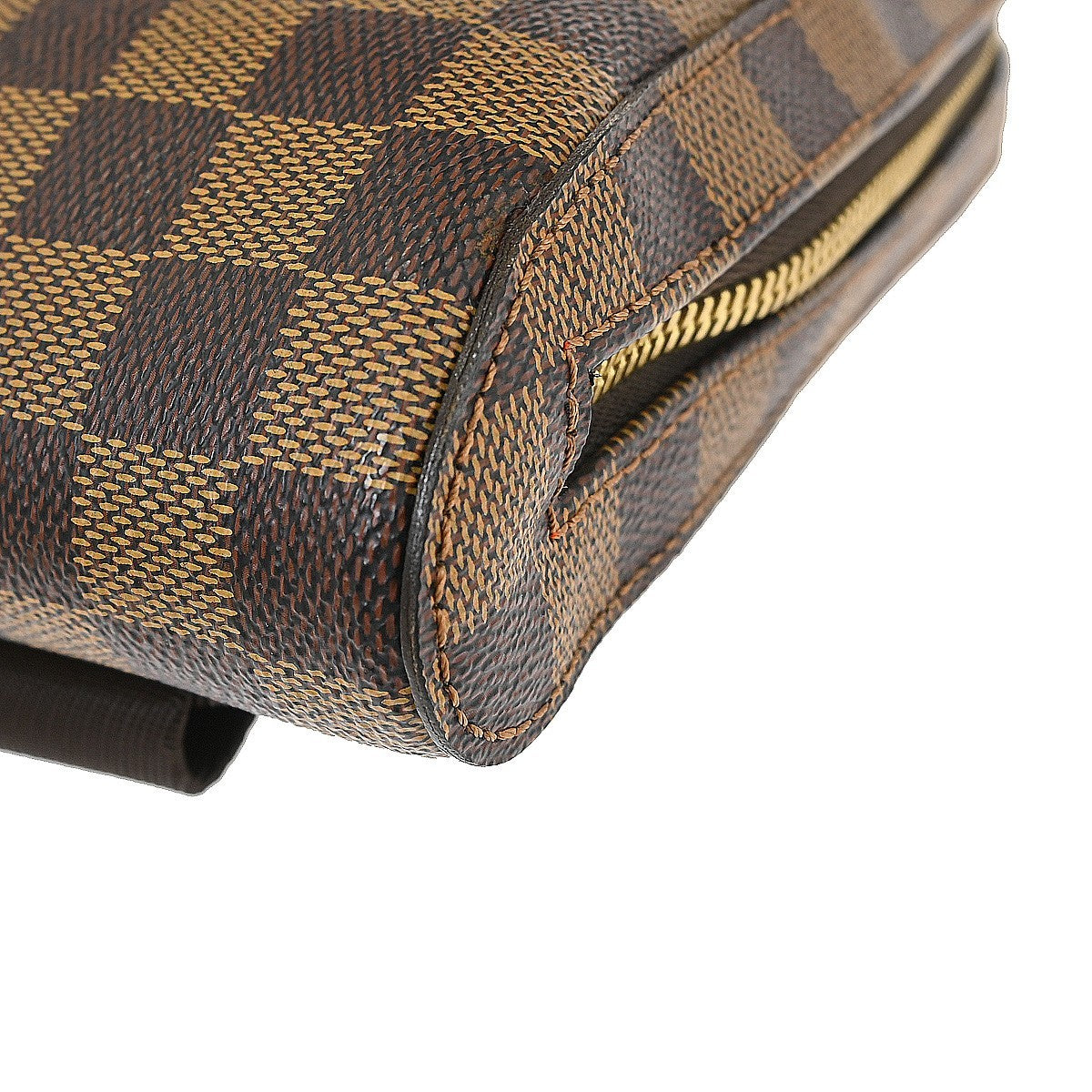 Louis Vuitton Geronimos Waist Bag Damier Brown Canvas Shoulder Bag Bag (Pre-Owned)
