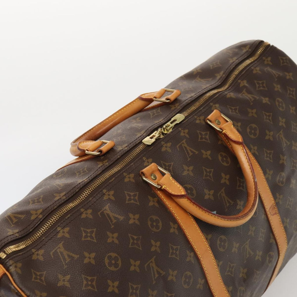 Louis Vuitton Keepall Bag Monogram Canvas Brown Canvas Travel Bag Bag (Pre-Owned)