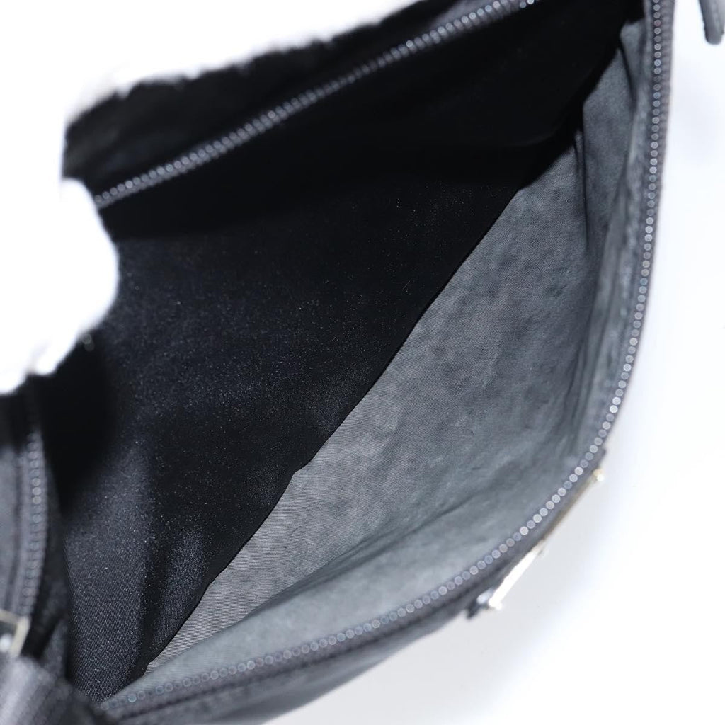 Prada Front Pocket Messenger Bag Tessuto Black Nylon Shoulder Bag Bag (Pre-Owned)