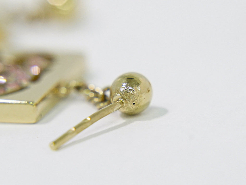Chanel Cc Dangle Earrings Metal Gold Gold_Plated Earrings Jewelry (Pre-Owned)