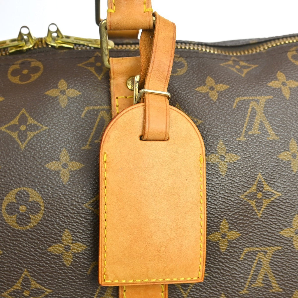 Louis Vuitton Keepall Bag Monogram Canvas Brown Canvas Travel Bag Bag (Pre-Owned)