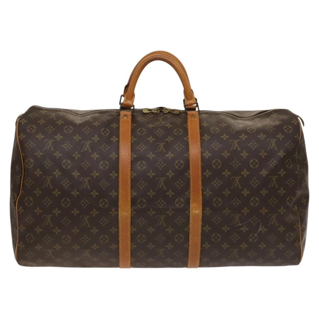 Louis Vuitton Keepall Bag Monogram Canvas Brown Canvas Travel Bag Bag (Pre-Owned)
