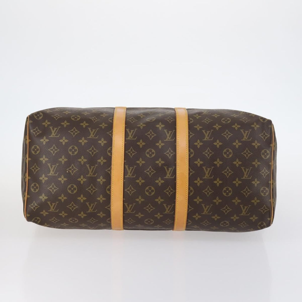 Louis Vuitton Keepall Bag Monogram Canvas Brown Canvas Bag (Pre-Owned)