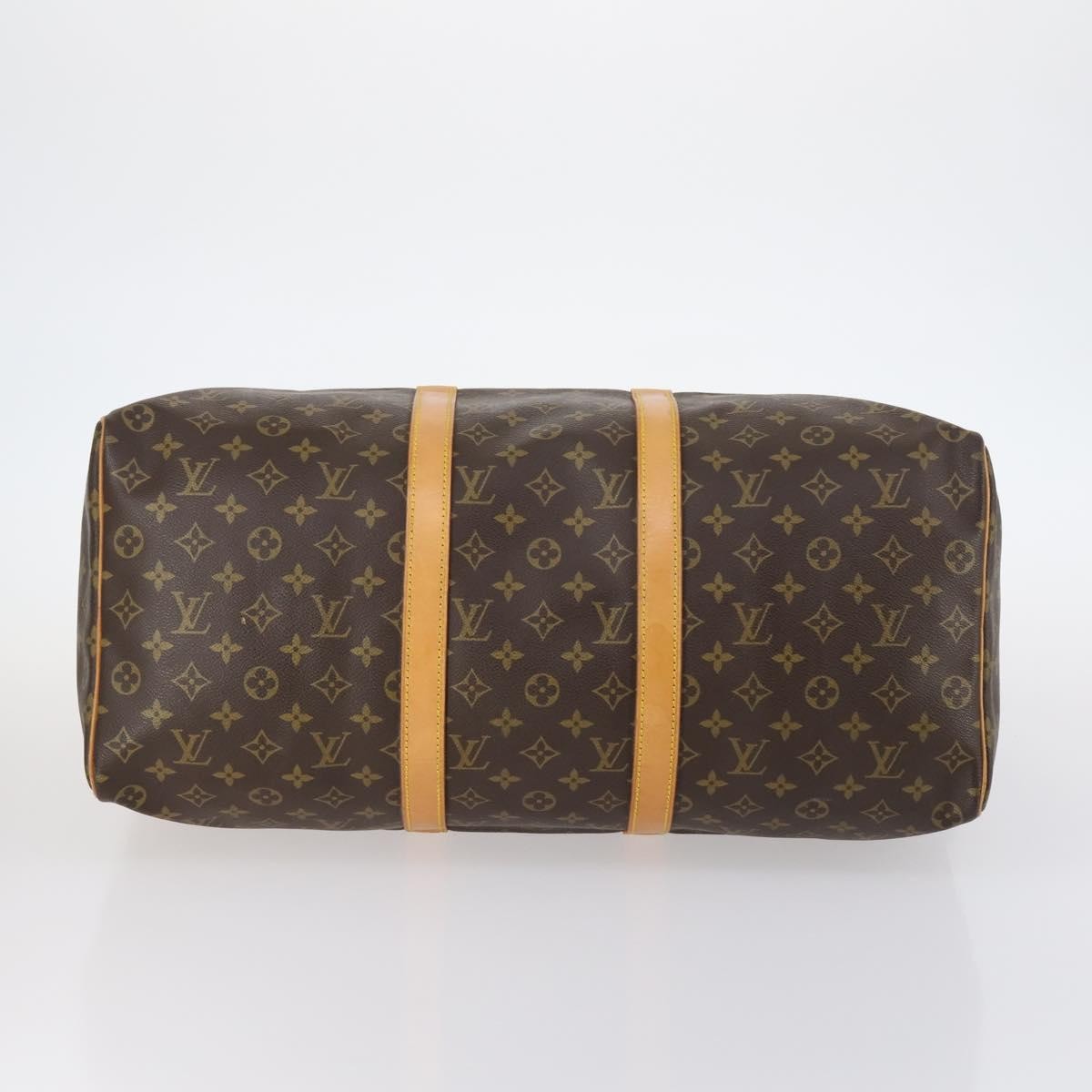 Louis Vuitton Keepall Bag Monogram Canvas Brown Canvas Bag (Pre-Owned)