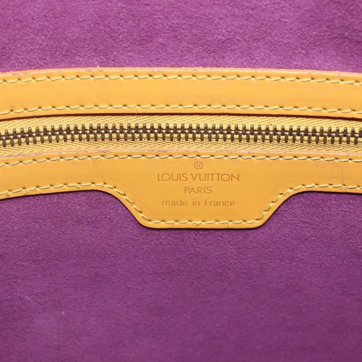 Louis Vuitton Lussac Handbag Epi Leather Yellow Leather Shoulder Bag Bag (Pre-Owned)