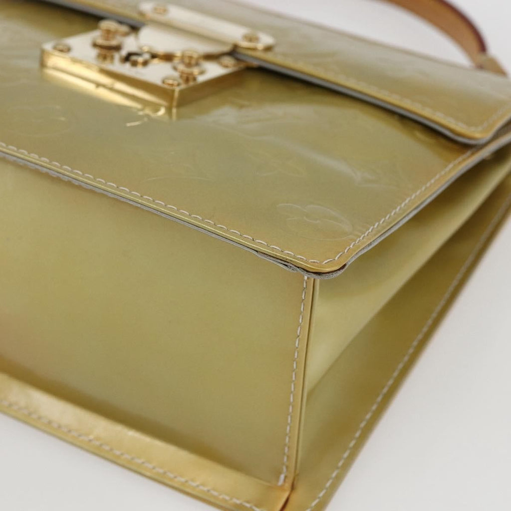 Louis Vuitton Spring Street Nm Handbag Patent Leather Gray Patent_Leather Handbag (Pre-Owned)
