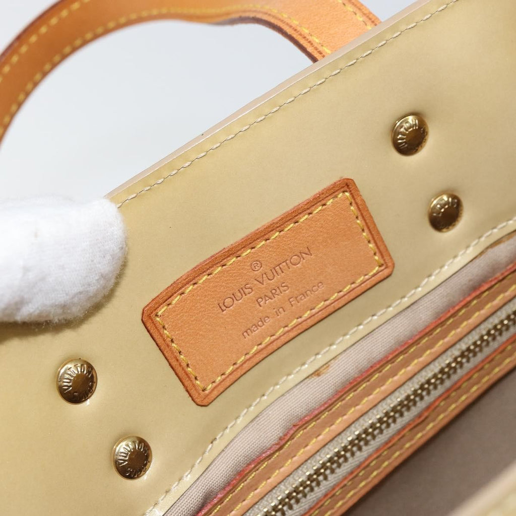 Louis Vuitton Reade Handbag Monogram Vernis Beige Patent_Leather Handbag (Pre-Owned)