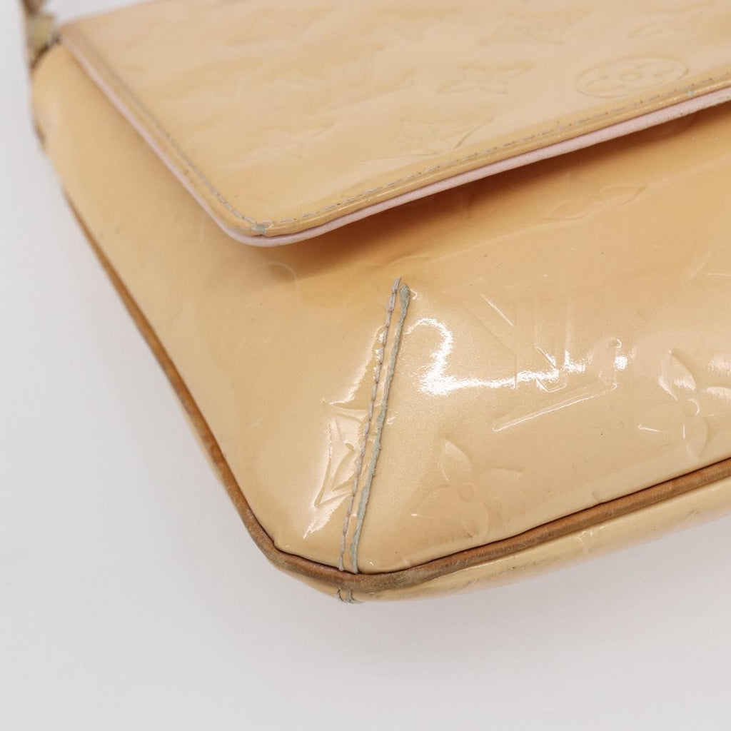 Louis Vuitton Thompson Street Handbag Monogram Vernis Beige Patent_Leather Shoulder Bag Bag (Pre-Owned)