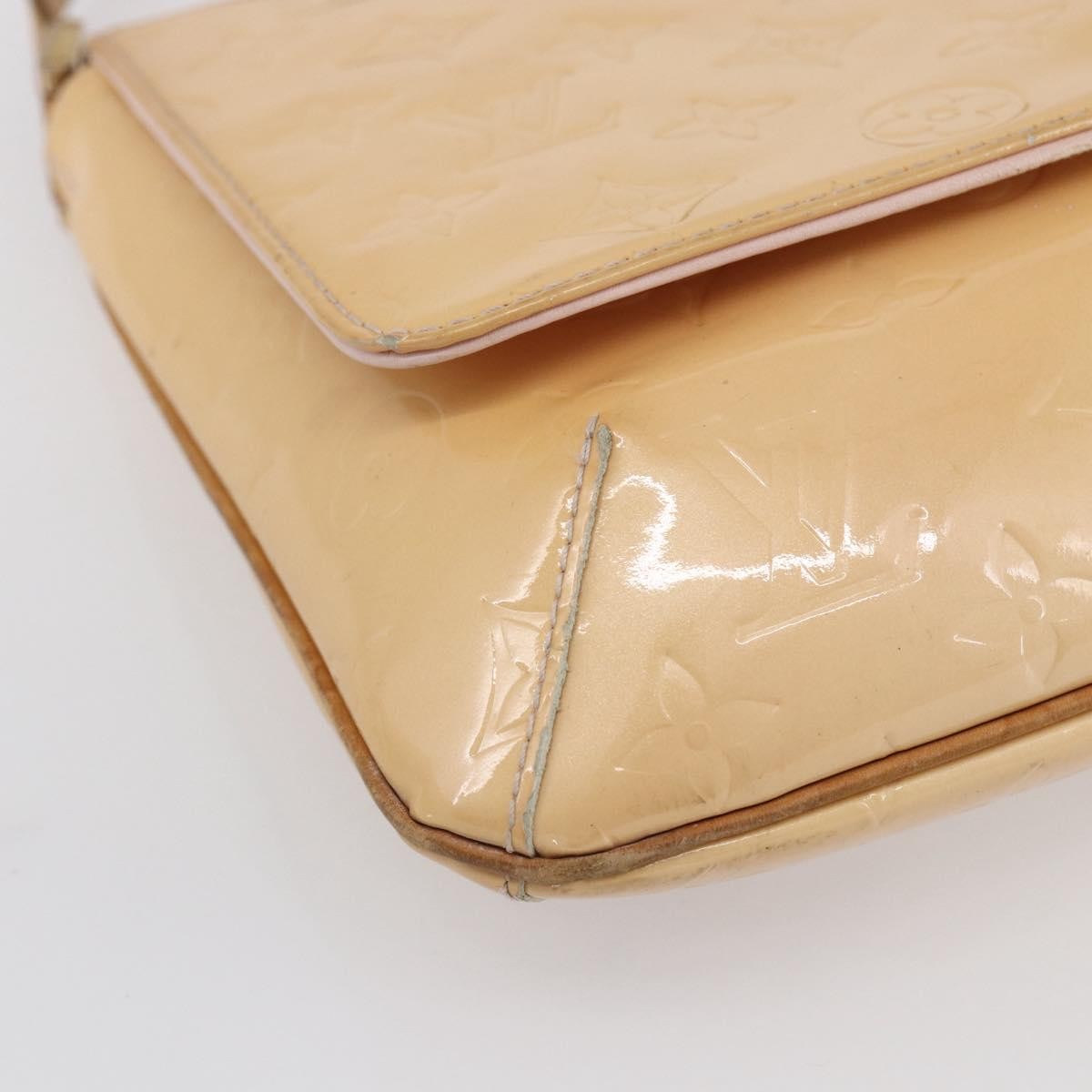 Louis Vuitton Thompson Street Handbag Monogram Vernis Beige Patent_Leather Shoulder Bag Bag (Pre-Owned)
