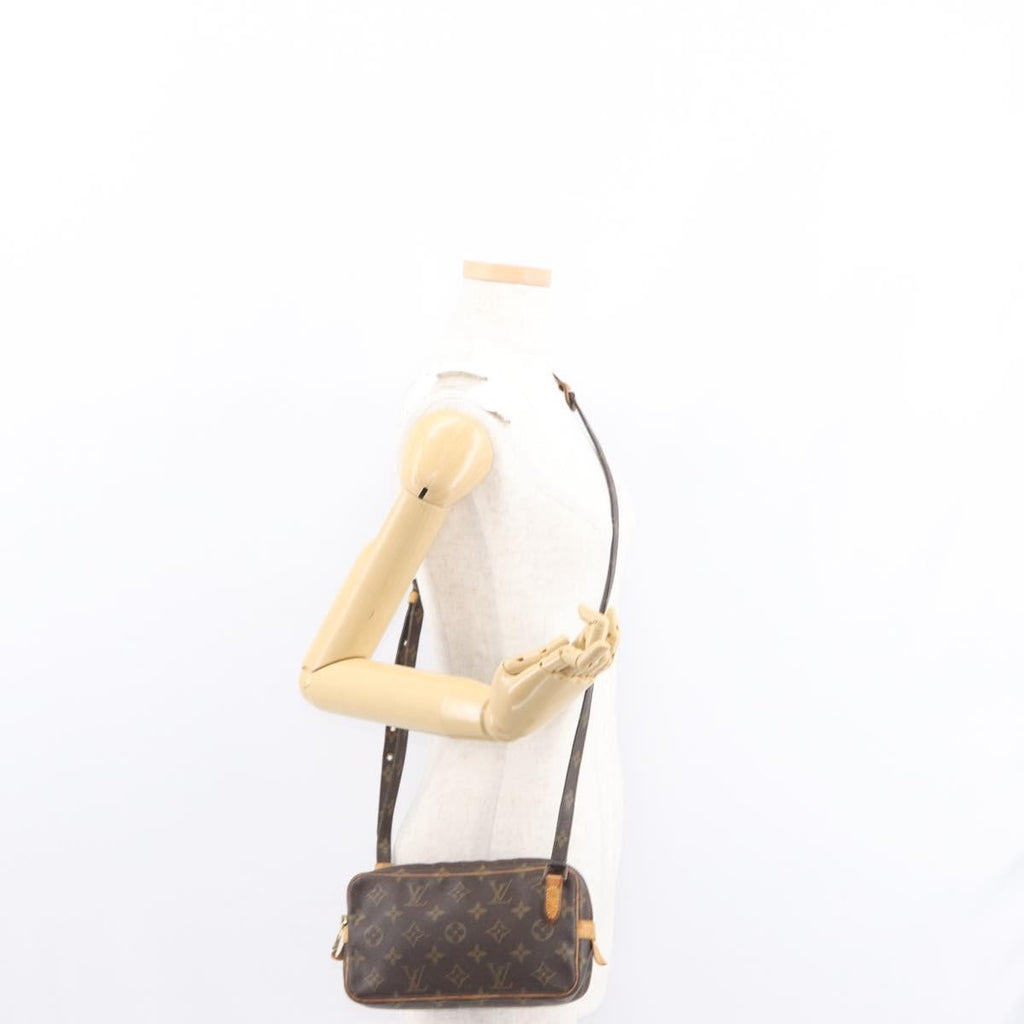 Louis Vuitton Pochette Marly Bandouliere Bag Monogram Canvas Brown Canvas Clutche & Pouche Bag (Pre-Owned)