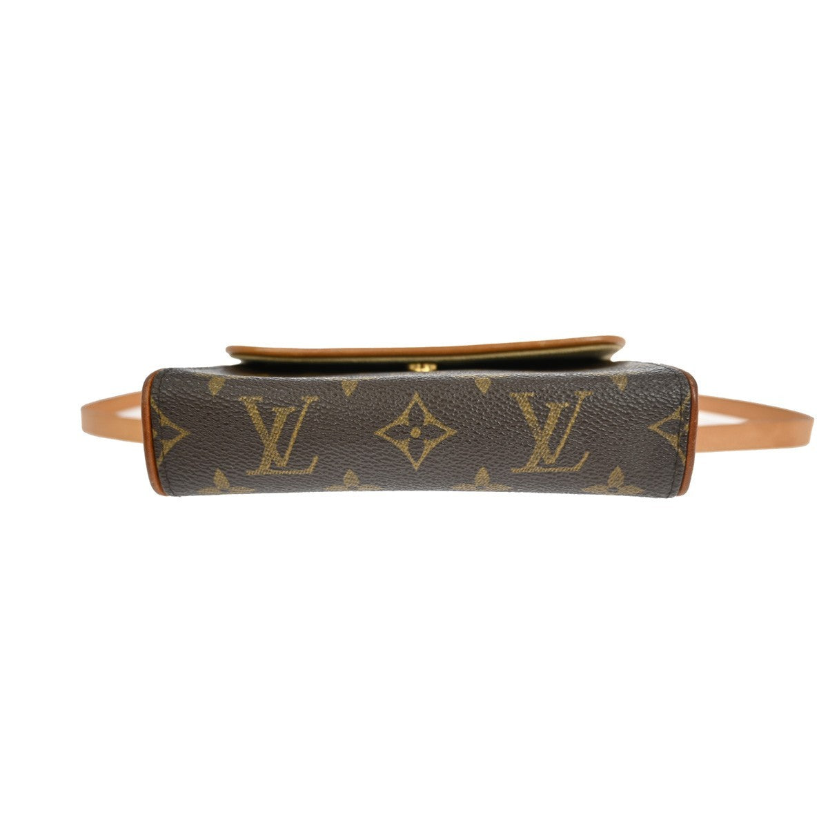 Louis Vuitton Florentine Pochette Monogram Canvas Brown Canvas Crossbody Bag Bag (Pre-Owned)