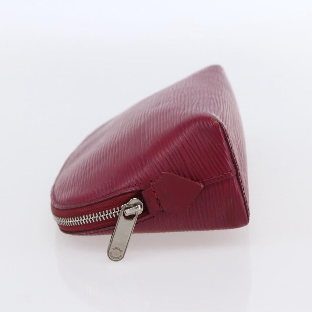 Louis Vuitton Cosmetic Pouch Epi Leather Burgundy Leather Clutche & Pouche Bag (Pre-Owned)