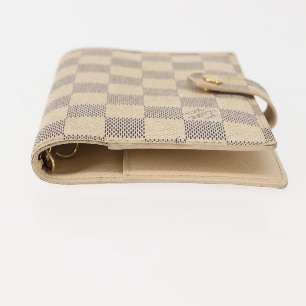 Louis Vuitton Agenda Cover Damier Azur Beige Canvas Toiletry Case Accessory (Pre-Owned)