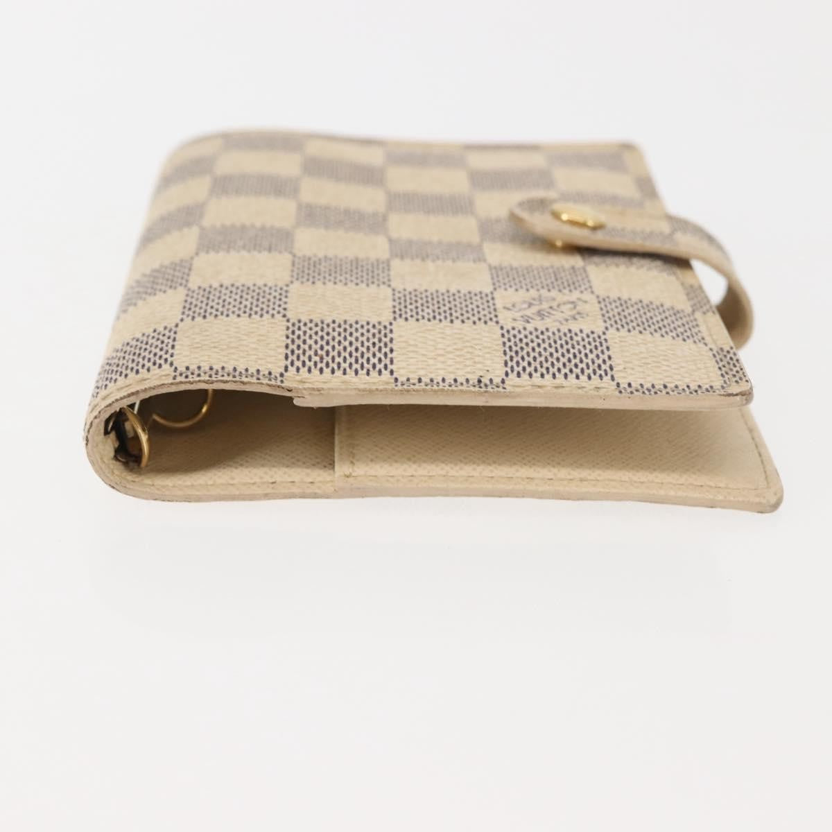 Louis Vuitton Agenda Cover Damier Azur Beige Canvas Toiletry Case Accessory (Pre-Owned)
