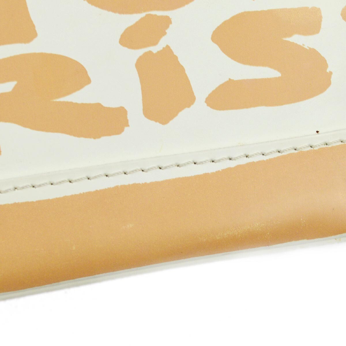 Louis Vuitton Alma Handbag Limited Edition Graffiti Leather Beige Leather Handbag (Pre-Owned)
