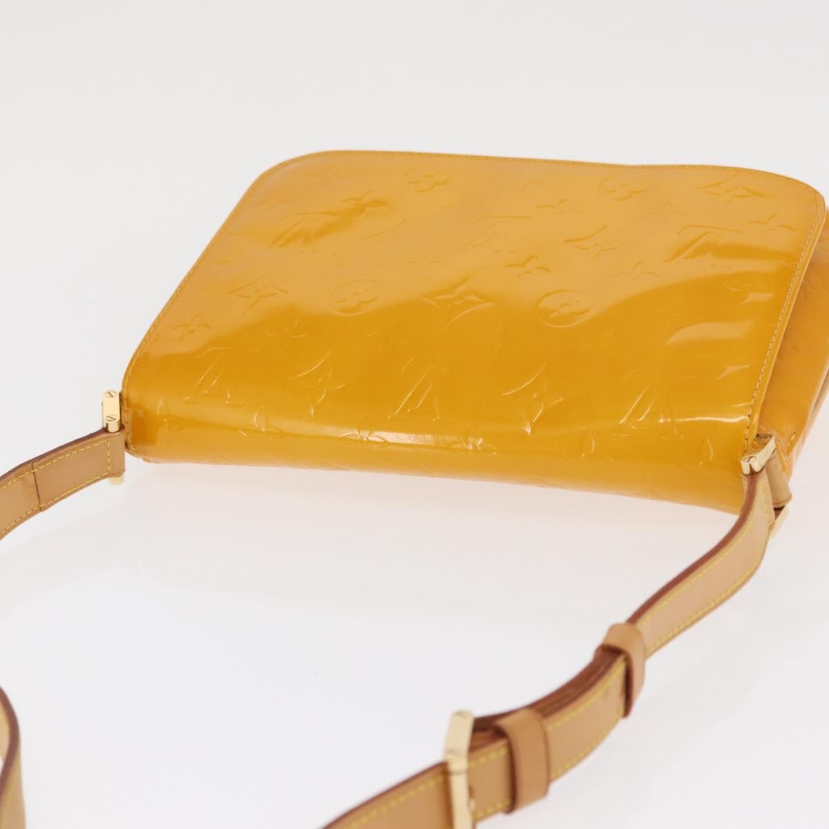 Louis Vuitton Thompson Street Handbag Monogram Vernis Yellow Patent_Leather Shoulder Bag Bag (Pre-Owned)