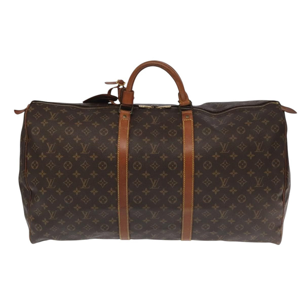 Louis Vuitton Keepall Bag Monogram Canvas Brown Canvas Travel Bag Bag (Pre-Owned)