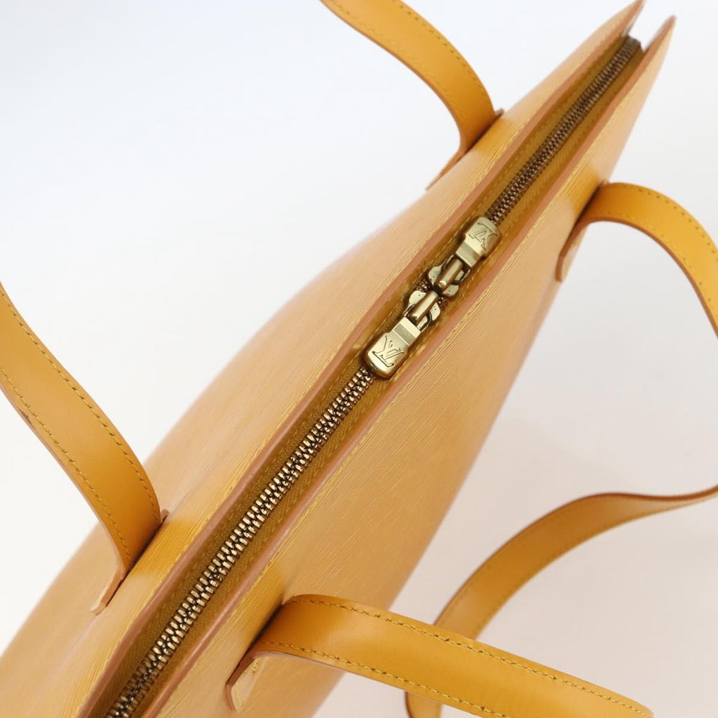 Louis Vuitton Lussac Handbag Epi Leather Yellow Leather Shoulder Bag Bag (Pre-Owned)