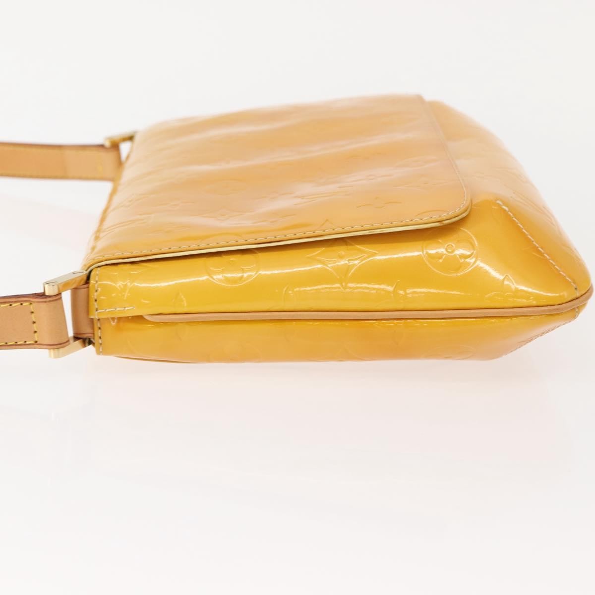 Louis Vuitton Thompson Street Handbag Monogram Vernis Yellow Patent_Leather Shoulder Bag Bag (Pre-Owned)