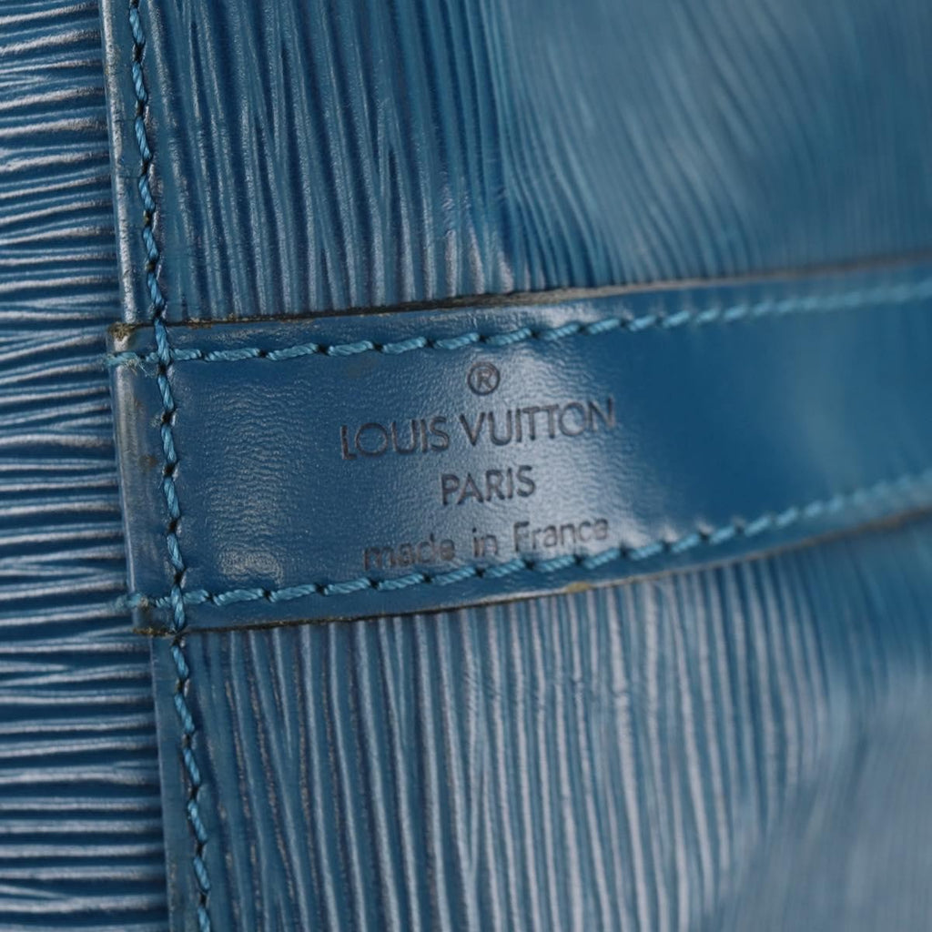 Louis Vuitton Petit Noe Handbag Epi Leather Blue Leather Shoulder Bag Bag (Pre-Owned)
