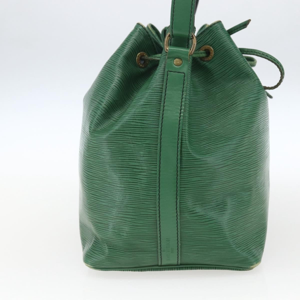 Louis Vuitton Petit Noe Handbag Epi Leather Green Leather Shoulder Bag Bag (Pre-Owned)