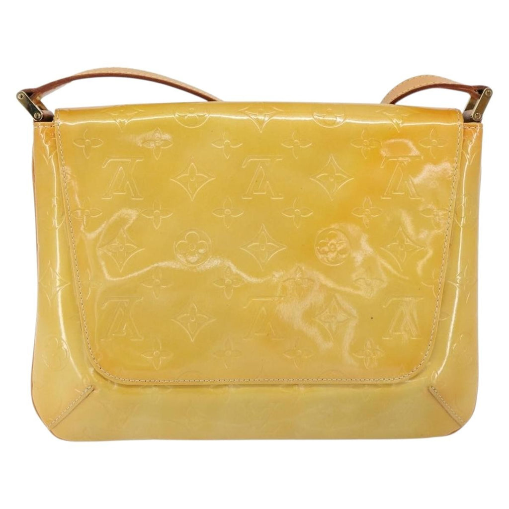 Louis Vuitton Thompson Street Handbag Monogram Vernis Beige Patent_Leather Shoulder Bag Bag (Pre-Owned)