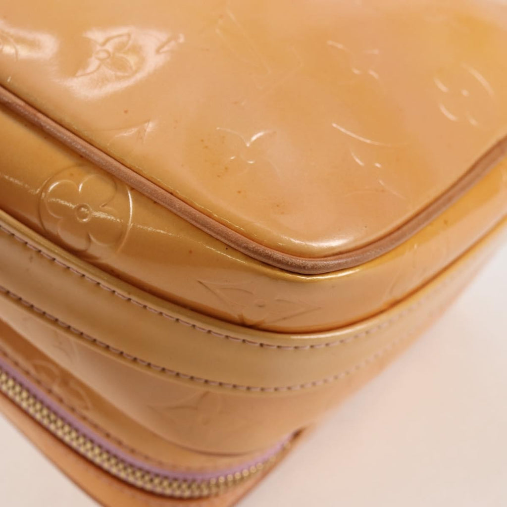 Louis Vuitton Wooster Handbag Monogram Vernis Beige Patent_Leather Bag (Pre-Owned)