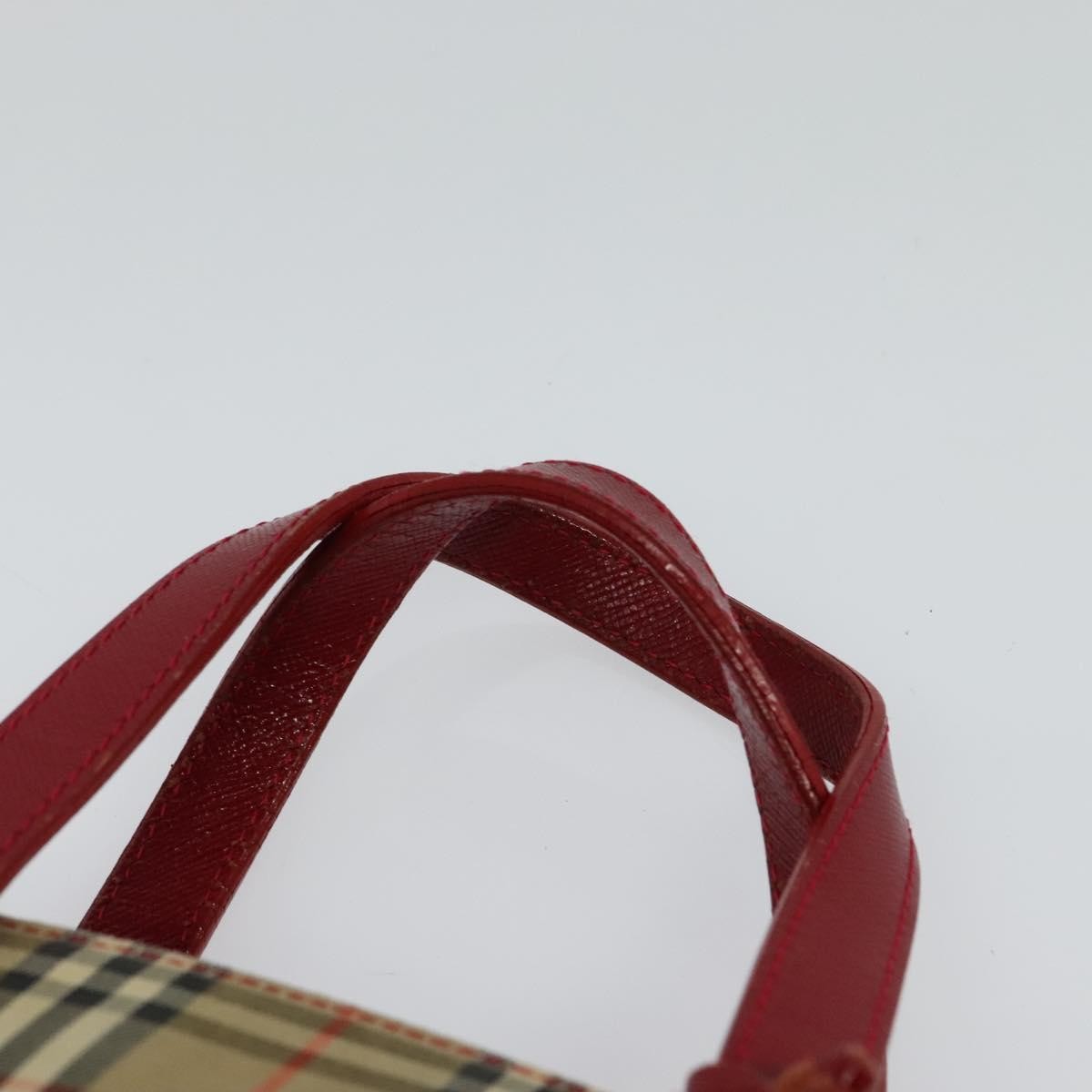 Burberry Nova Check Handbag Nova Check Canvas And Leather Beige Canvas Handbag (Pre-Owned)