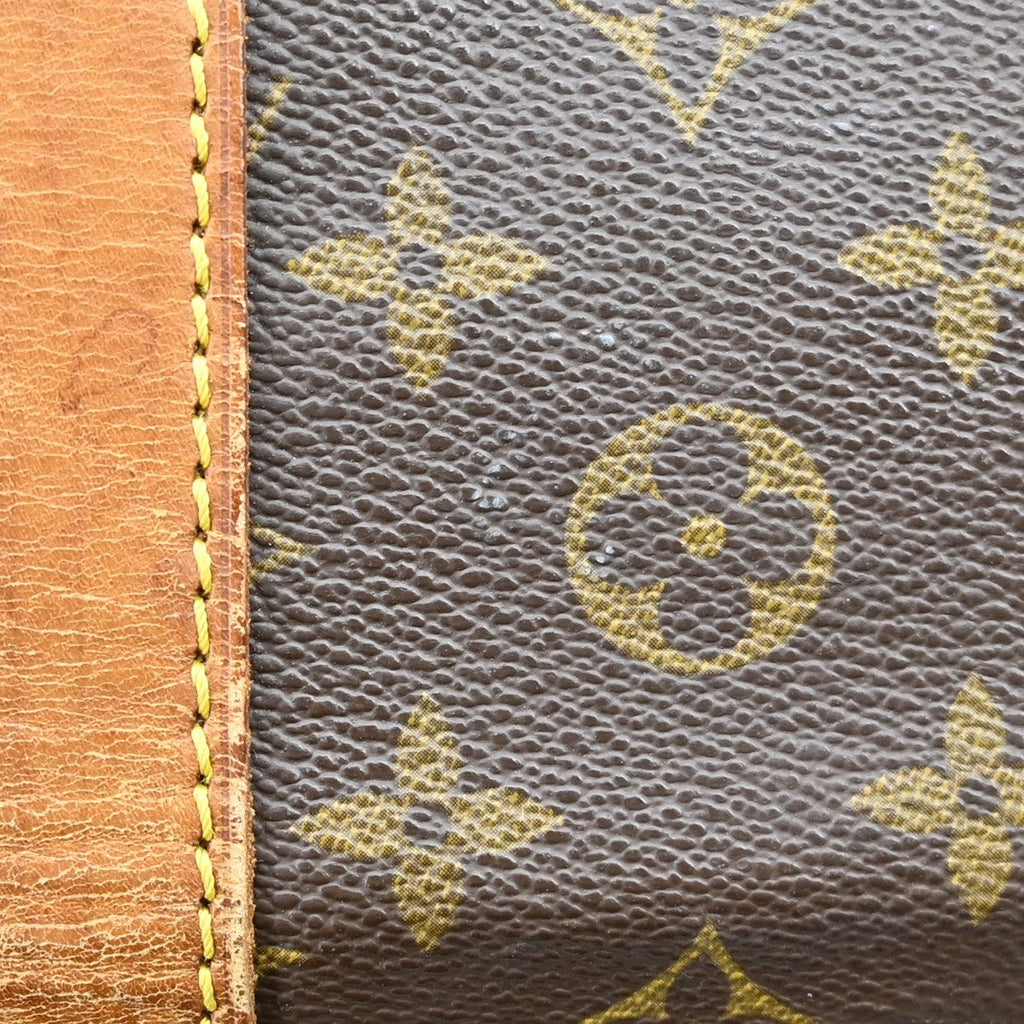 Louis Vuitton Keepall Bandouliere Bag Monogram Canvas Brown Canvas Travel Bag Bag (Pre-Owned)